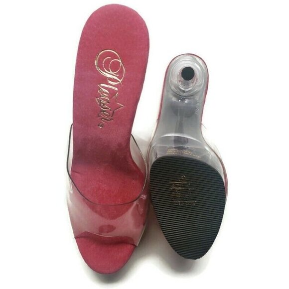 Pleaser Delight 6" Heel Platform Pumps Women's Size 6  Pink Flowers Sexy… - Picture 12 of 12
